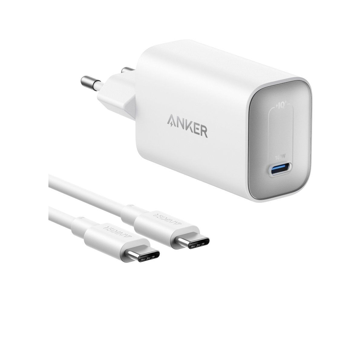 Anker Nano Charger 100w W C-C Cable White