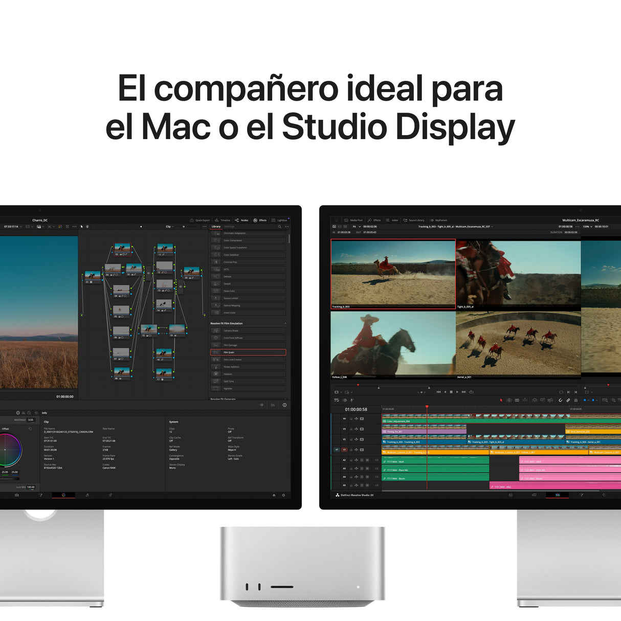 Apple Studio Display Xdr (68.29 Cm (27 Zoll), Plata, Vesa Mount Adaptador, Standardglas, 5k Retina Xdr, Webcam, 120hz Panel) Mfen4fd/A