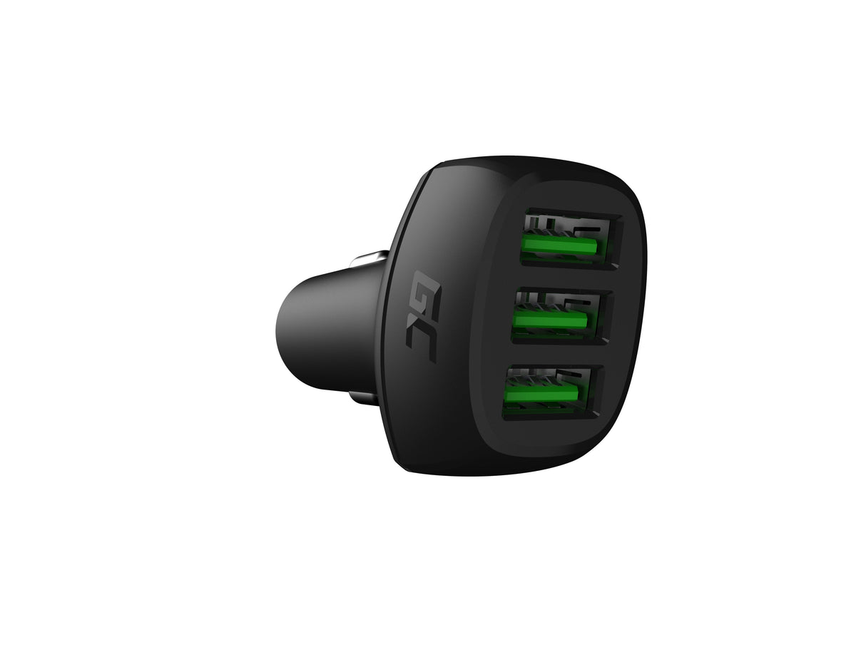 Cargador Mechero 3x Usb Qc 3.0 54w Greencell