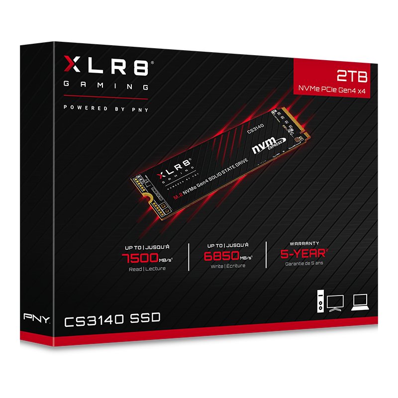 EAN 0751492642390 - PNY XLR8 CS3140 2 TB M.2 PCI Express 4.0 NVMe 3D NAND imagen 4