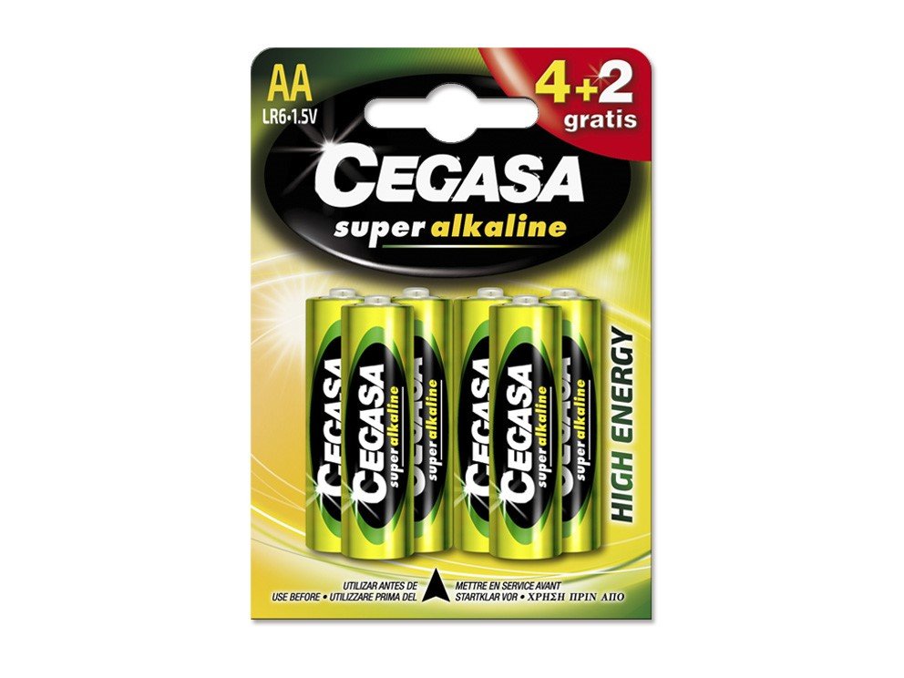 Cegasa Pila Super Alc Lr6 Blister 4 Uds + 2 Gratis