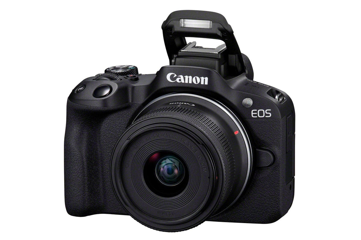 Canon Eos R50, Black + Rf-S 18-45 Is Stm + Rf-S 55-210mm F5-7.1 Is Stm Kit Milc 24,2 Mp Cmos 6000 X 4000 Pixeles Negro