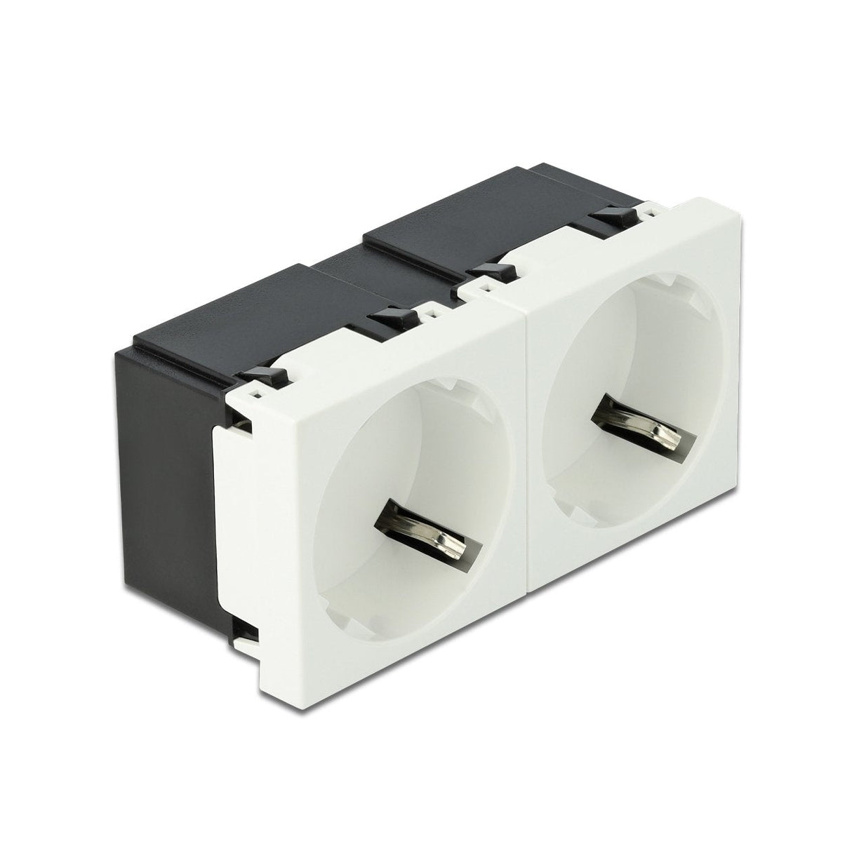 Easy 45 Schutzkontakt-Steckdose 2-Fach 45°-Anordnung 45 X 45 Mm