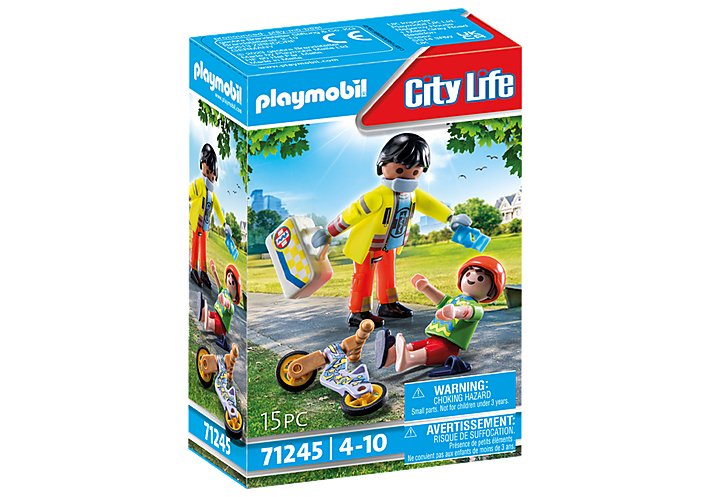 Playmobil 71245 City Life - Paramédico Con Paciente