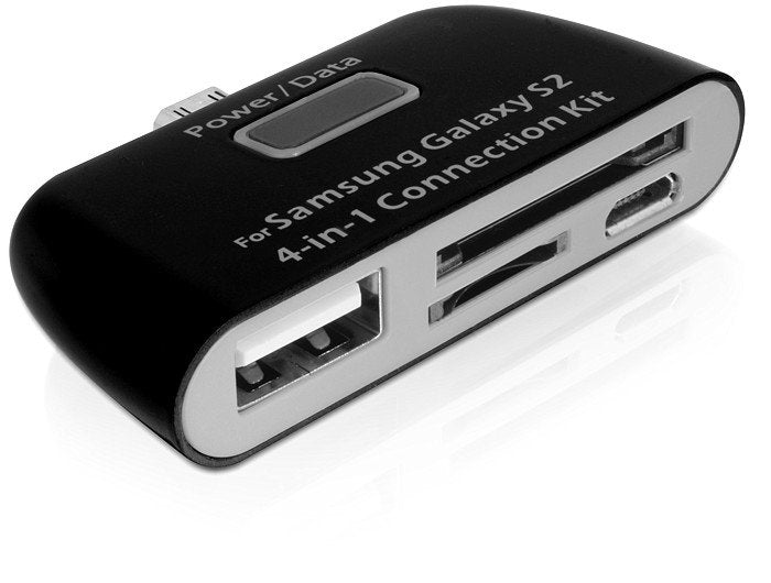 Lector De Tarjetas Externo Delock Mobile Connecting Kit 4in1 + Usb Kabel (Samsung Galaxy Sii) Black