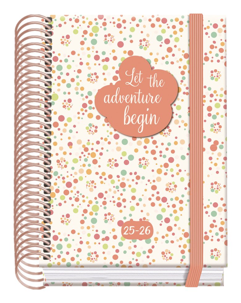 Dohe Bubbles Agenda Escolar 25/26 Espiral A6 - Dia Pagina - Papel 70g/M2 - 4 Hojas De Pegatinas - Cubierta De Carton
