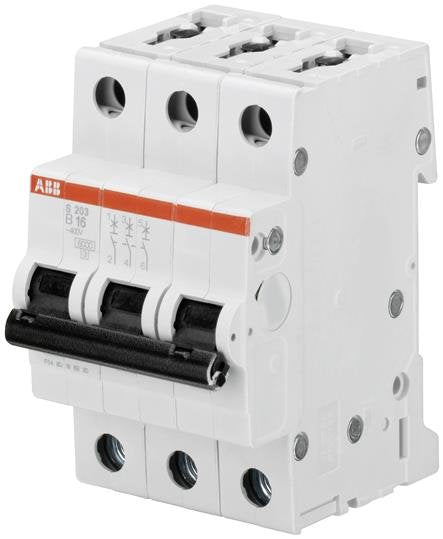 Abb S203-B40 - Interruptor Magnetotérmico Char. B 40 A 3 Polos