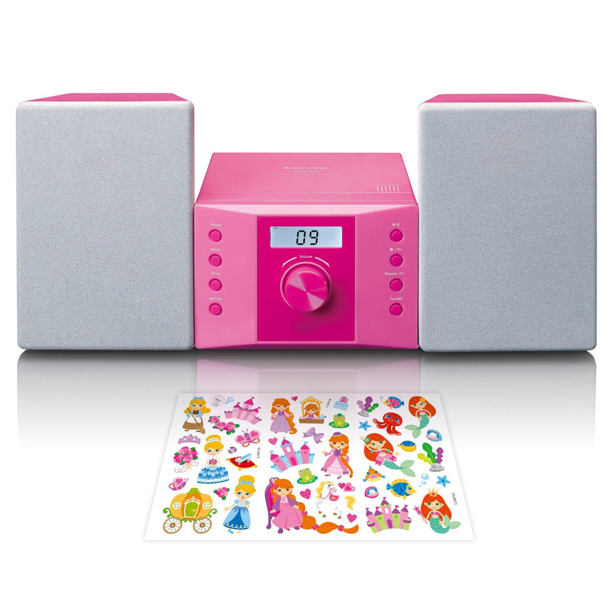 EAN 8711902044772 - Lenco MC-013PK sistema estéreo portátil Digital 4 W FM Rosa Reproducción MP3 imagen 1