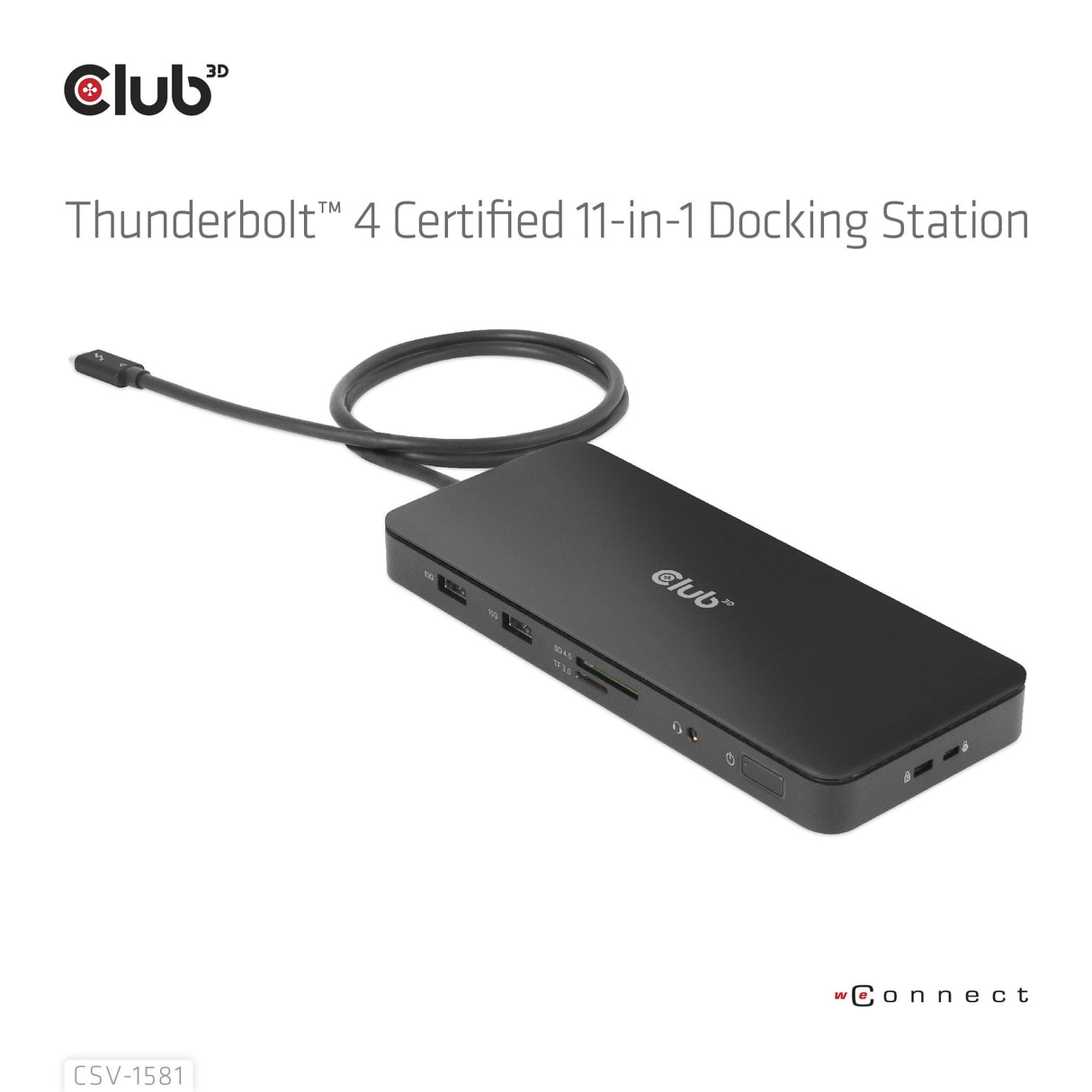 Club3d Thunderbolt4 11-In-1 Hub > 3xthunderbolt 3xusb M H Retail