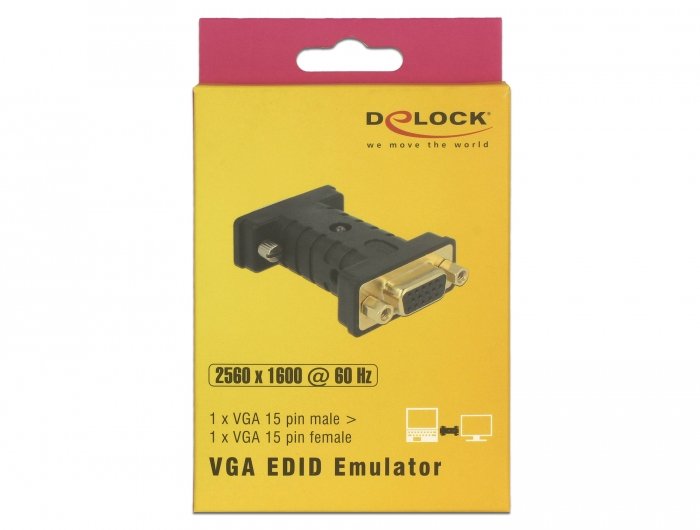 Delock Adaptador Vga Macho > Hembra Edid Emulator