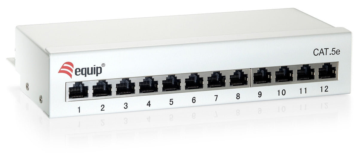 Equip Patch Panel De Escritorio Cat 6 Apantallado 12 Puertos Blanco
