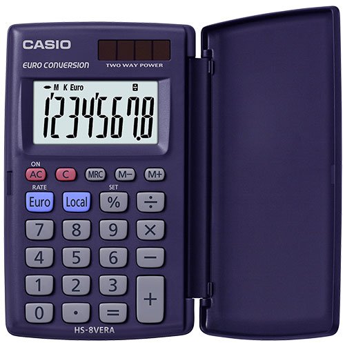 Casio Hs-8vera Euro Calculator