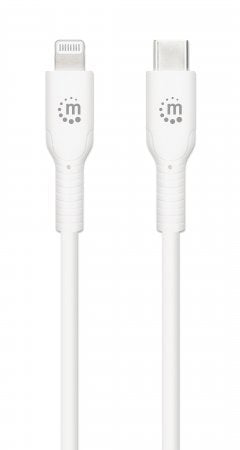 EAN 0766623394512 - Manhattan 394512 cable de teléfono móvil Blanco 1 m USB C Lightning imagen 4