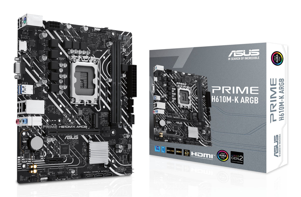 EAN 4711387313350 - ASUS PRIME H610M-K ARGB Intel H610 LGA 1700 micro ATX imagen 1