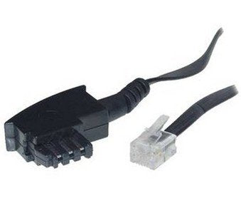 S-Conn 10m Tae-F - Rj11 Negro, Transparente