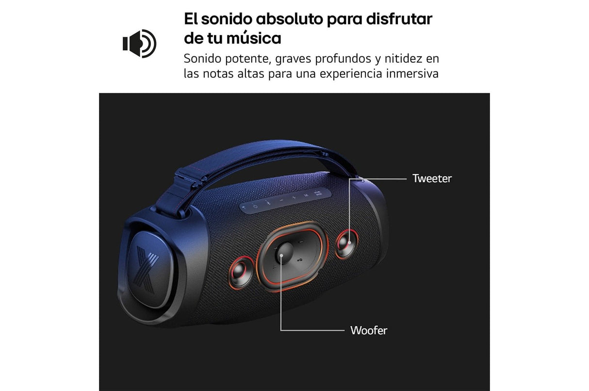 Altavoz Lg Xboom Xg8t Negro Inalámbrico, Bluetooth, 60w