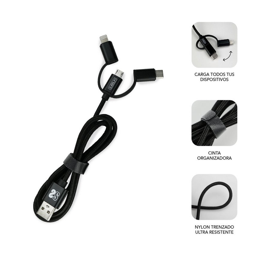 EAN 8436586740702 - SUBBLIM SUB-CHG-1ZWC02 cargador de dispositivo móvil Universal Negro Corriente alterna Carga rápida Inter imagen 8