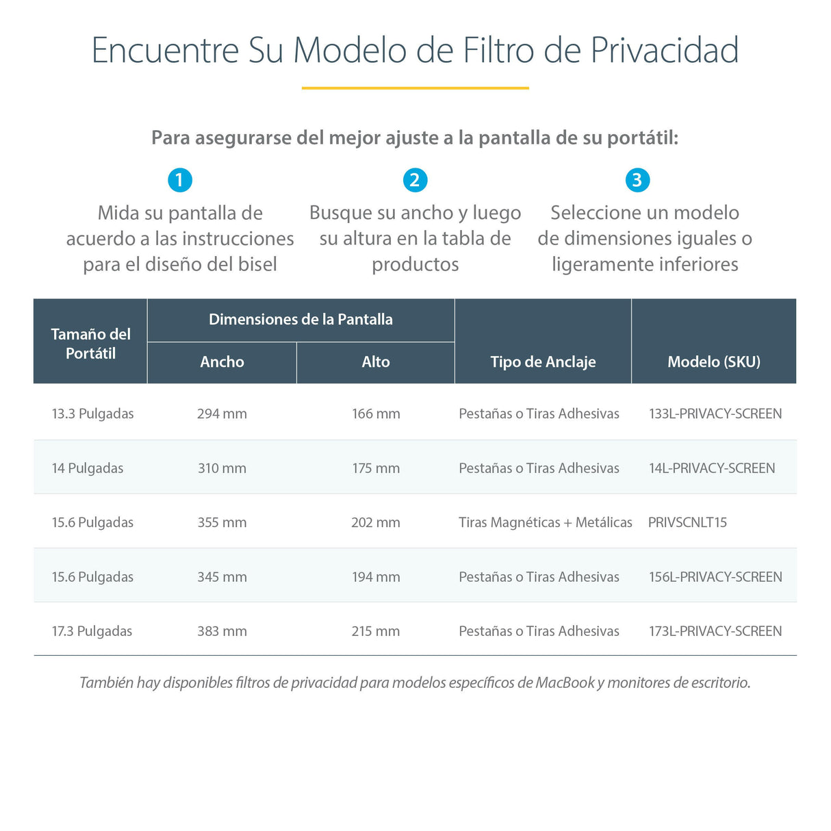 EAN 0065030900560 - StarTech.com 173L-PRIVACY-SCREEN filtro para monitor 43,9 cm (17.3") Filtro de privacidad para pantallas imagen 13