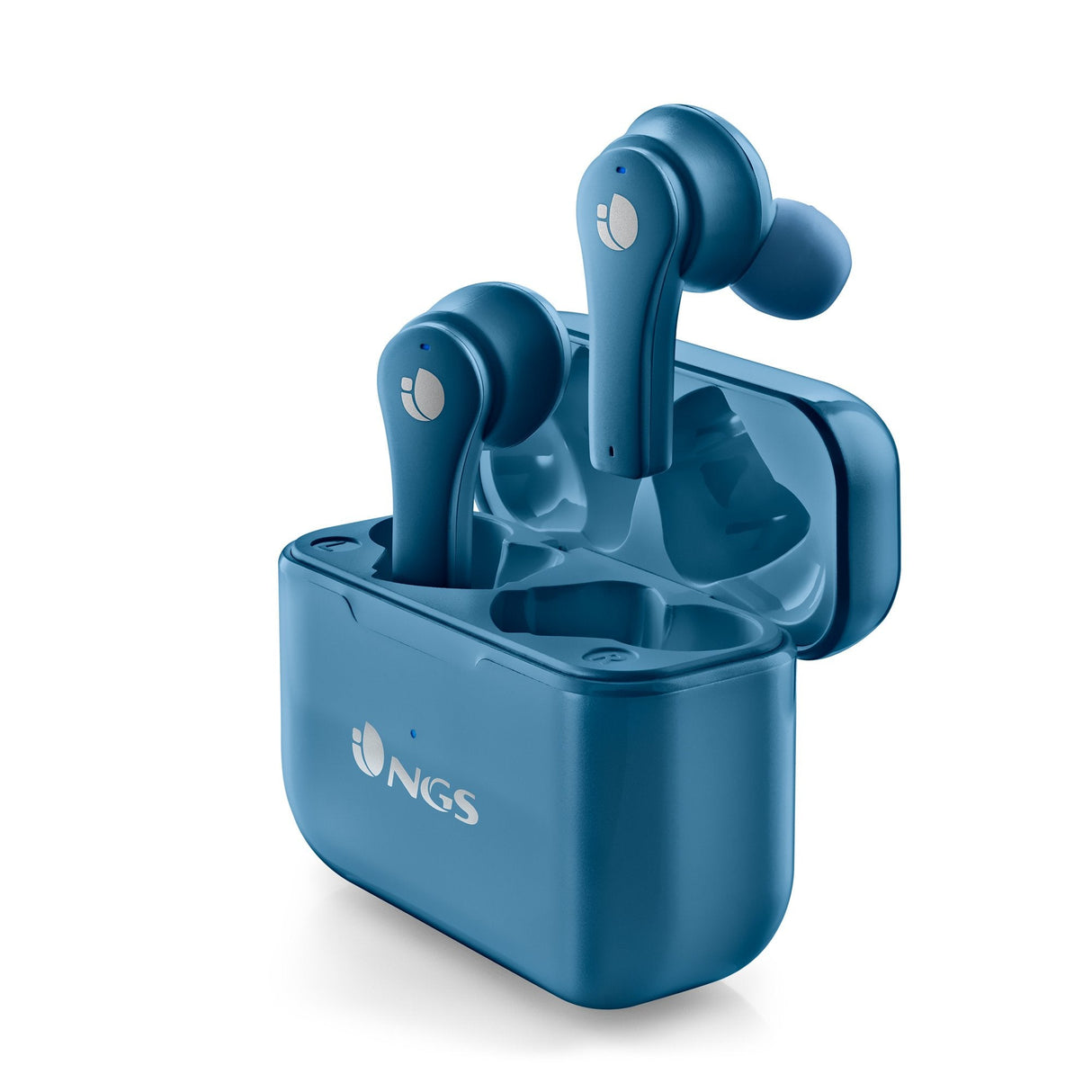 Auriculares Bluetooth Ngs Ártica Bloom Con Estuche De Carga Autonomía 6h Azules