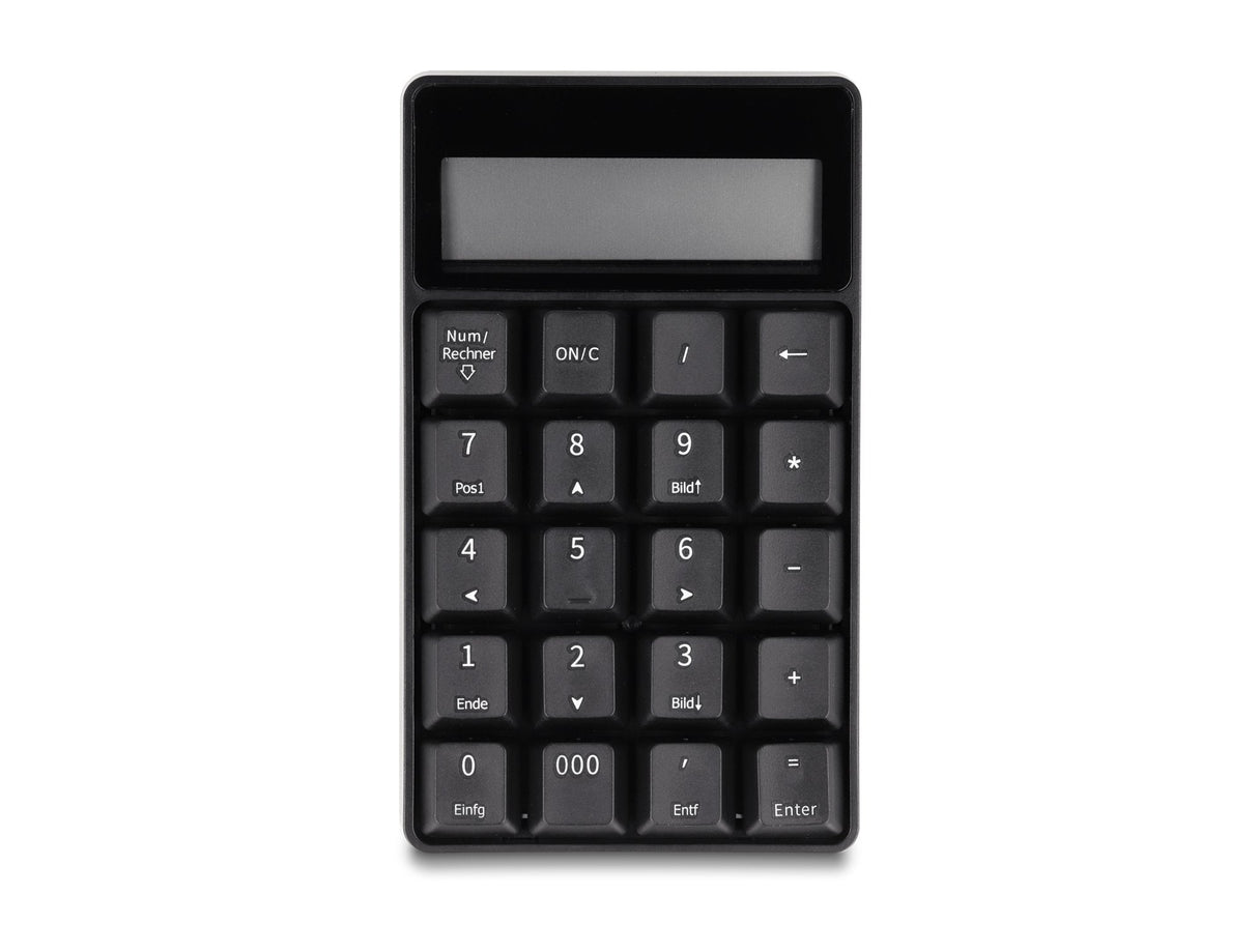 Delock 12113 Teclado 2 En 1 Usb Tipo-A Con Función De Calculadora 2,4 Ghz Inalámbrico Negro