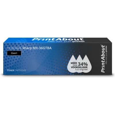 EAN 0616985789733 - PrintAbout MX-36GTBA cartucho de tóner Compatible Negro imagen 1