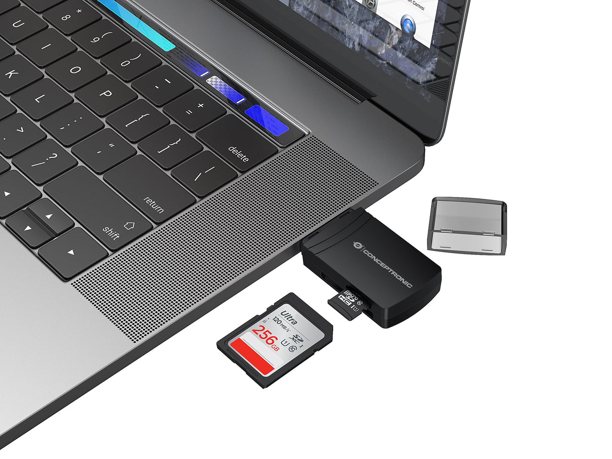EAN 4015867238561 - Conceptronic BIAN06B lector de tarjeta USB 3.2 Gen 1 (3.1 Gen 1) Type-A Negro imagen 4