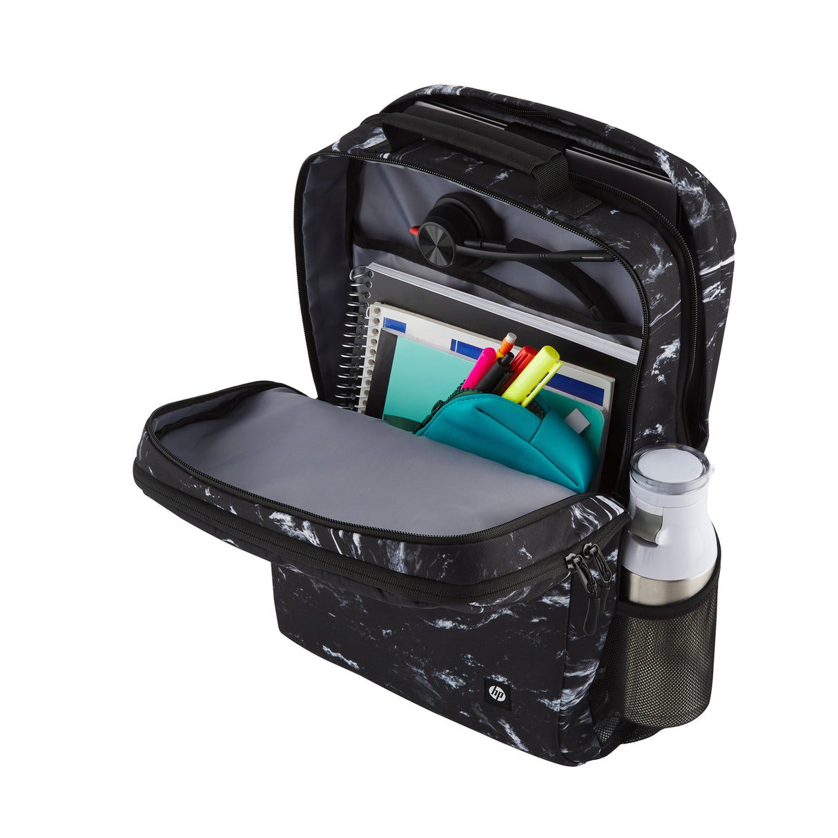 EAN 0197192501252 - HP Campus XL Marble Stone Backpack 40,9 cm (16.1") Negro, Gris imagen 3
