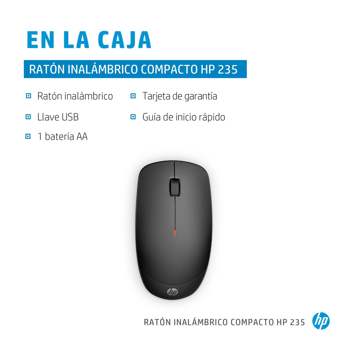 EAN 0196337932944 - HP 235 Slim Wireless Mouse ratón Oficina Ambidextro RF inalámbrico Óptico 1600 DPI imagen 9