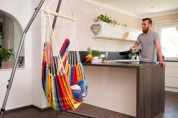 Amazonas Silla Colgante Brasil Rainbow Az-2030290, Silla Colgante De Camping Az-2030290