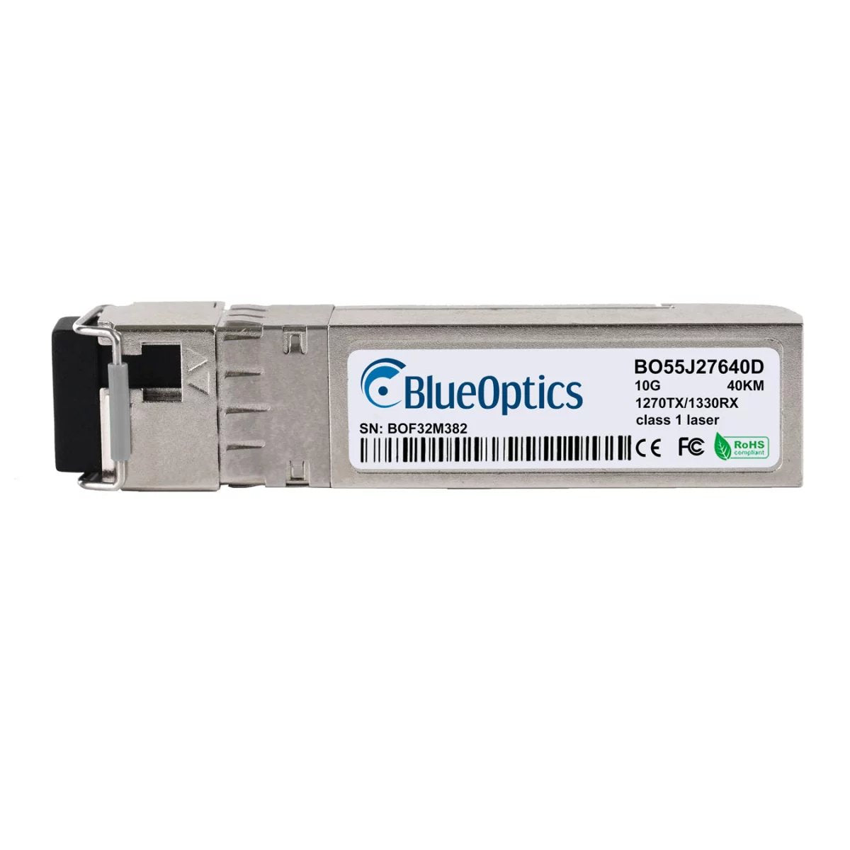 Blueoptics Rad Sfp-P-6bdh Blueoptics Bo55j27640d Sfp+ Bidi Transceiver, Lc-Simplex, 10gbase-Bx-U, Singlemode Fiber, Tx1270nm/Rx1330nm, 40km