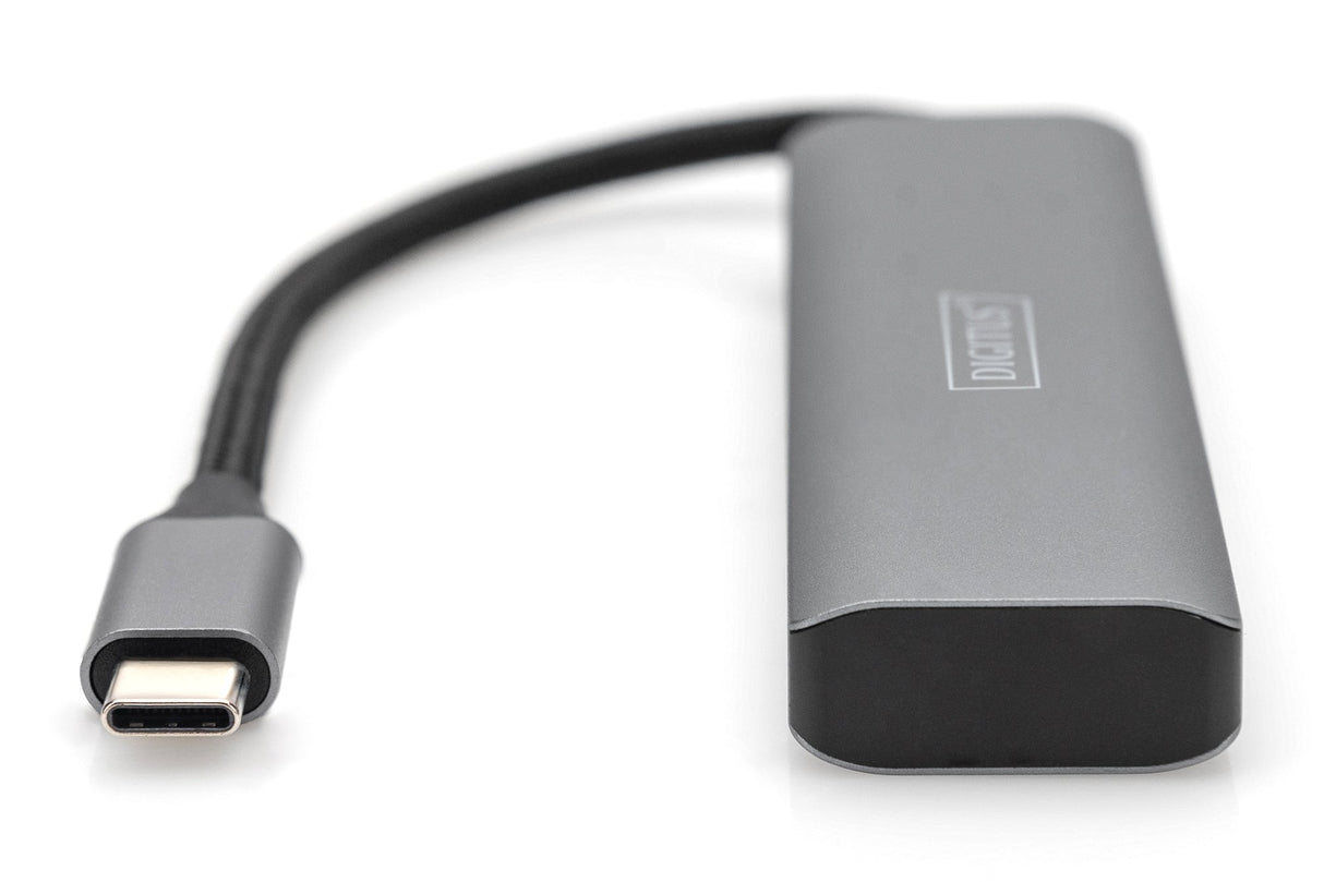 EAN 4016032485766 - Digitus DA-70245 hub de interfaz USB 3.2 Gen 1 (3.1 Gen 1) Type-C 10000 Mbit/s Gris imagen 2