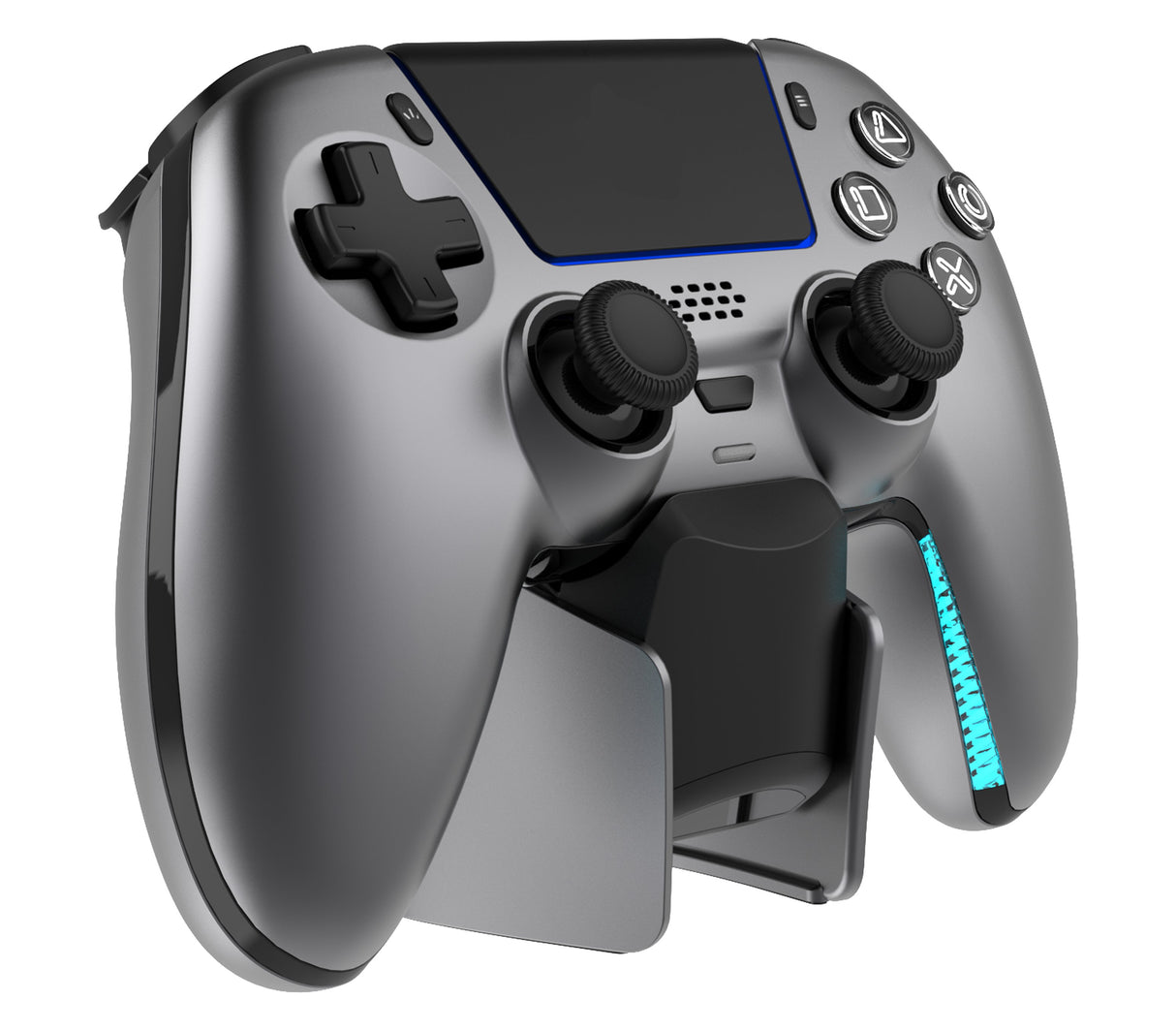 EAN 7333048072498 - Deltaco Gaming GAM-199-STEELGRAY mando y volante Gris, Metálico, Acero Bluetooth/USB Gamepad PlayStation imagen 3