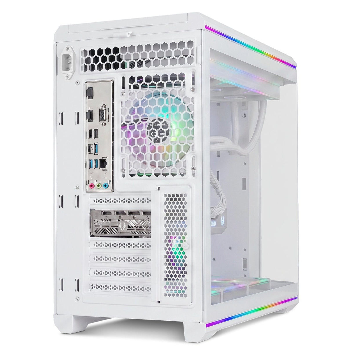 Caja Gaming Semitorre Nox Hummer Anvil Blanca