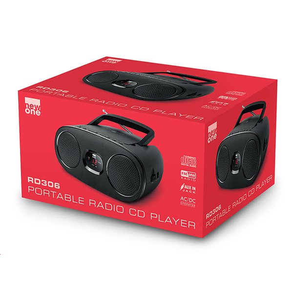 EAN 3700460200374 - NewOne RD306 radio Portátil Analógica Negro imagen 2