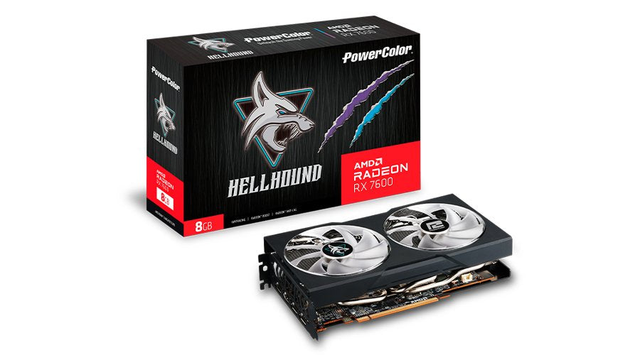 Tarjeta Gráfica Powercolor Rx 7600 Hellhound 8gb Ddr6 Hdmi + 3xdp
