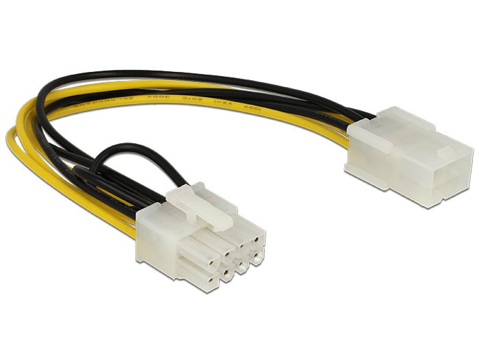 Delock 83775 Cable De Alimentación 6 Pin H> 8 Pin M Pcie  0,2 M