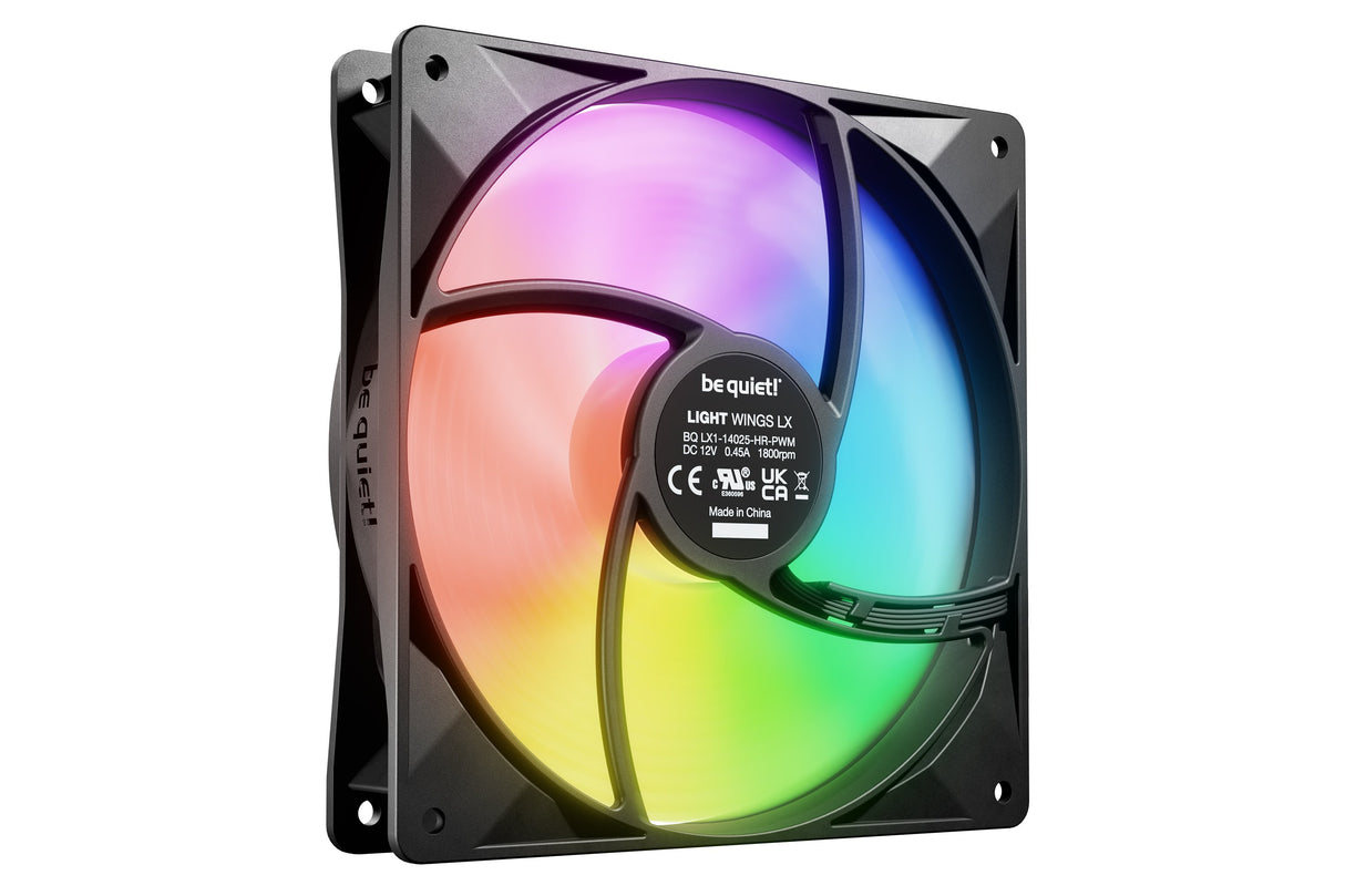 EAN 4260052191675 - be quiet! LIGHT WINGS LX 140mm PWM high-speed Carcasa del ordenador Ventilador 14 cm Negro 1 pieza(s) imagen 4