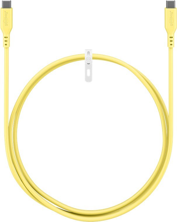 Goobay Usb-C Silicone Cable, 1.5 M, Yellow