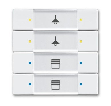 Busch Jaeger 6127 02-84 Tastsensor 4 8f Multi- Función Up-Sensoren F.Knx Blanco Estudio