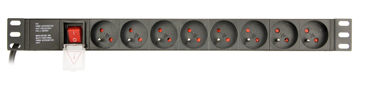 EAN 8716309116794 - Gembird EG-PDU-014-FC14 unidad de distribución de energía (PDU) 8 salidas AC 1U Negro imagen 3