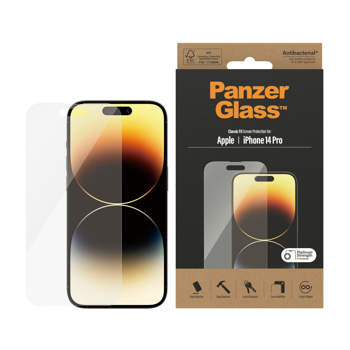 Protector De Pantalla Apple - Iphone 14 Pro Panzerglass Classic Fit Apple Iphone 20
