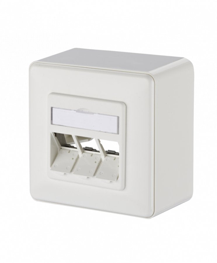 Metz Connect Keystone Roseta Ap 3 Port Unbepiezast Reinweiss