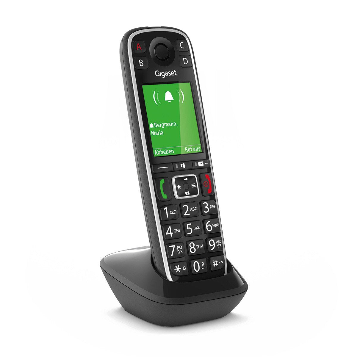 Gigaset E720hx Teléfono Dect/Analógico Negro Identificador De Llamadas