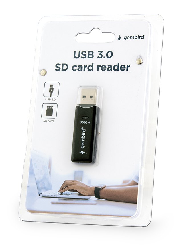 EAN 8716309087704 - Gembird UHB-CR3-01 lector de tarjeta USB Negro imagen 2