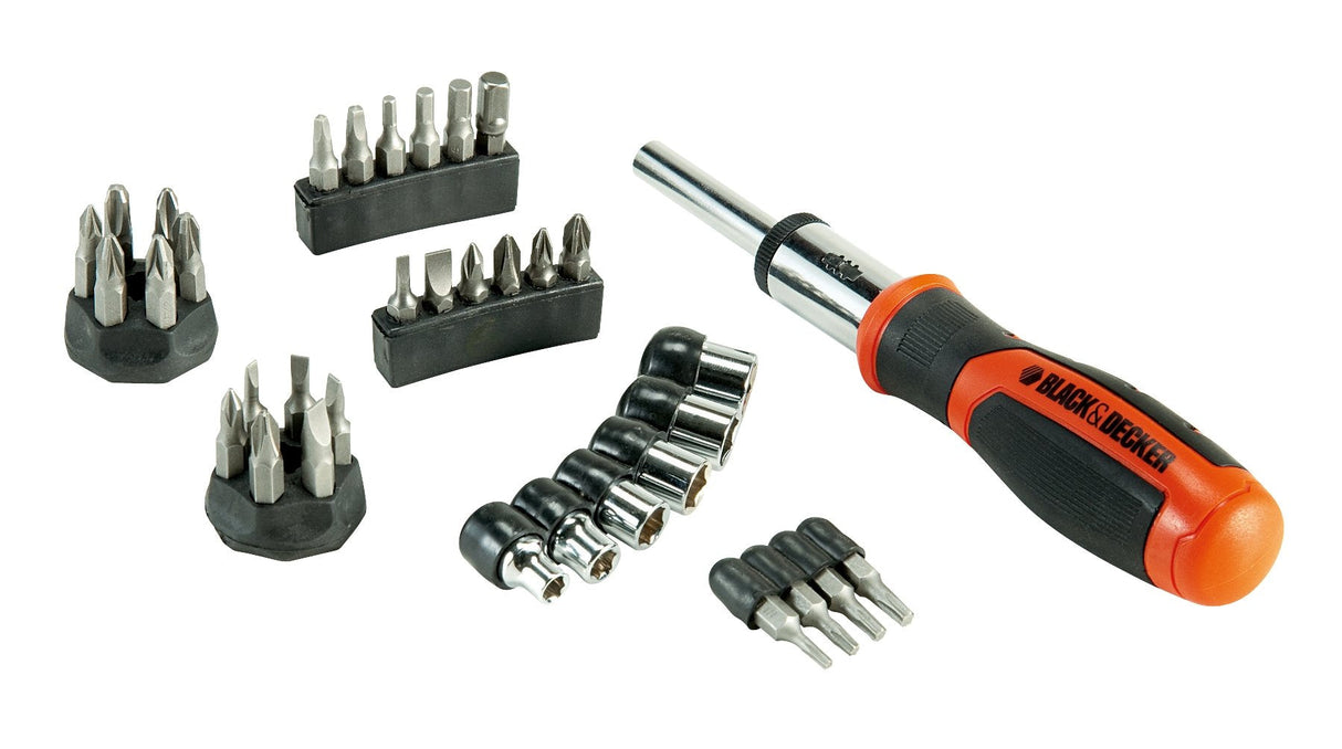 Juego Multipuntas Con Carraca 29 Piezas Bdht0-62130 Black+Decker