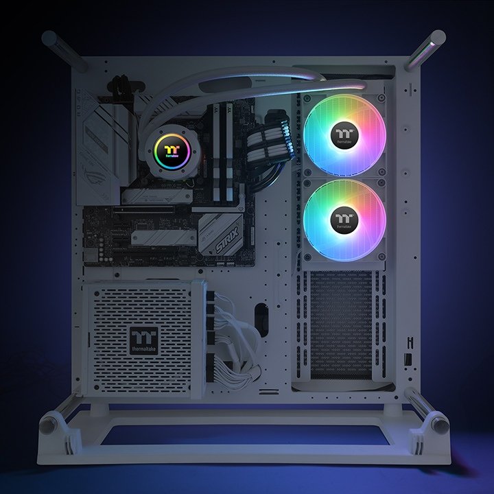 EAN 4713227539234 - Thermaltake TH240 V2 ARGB Procesador Kit de refrigeración líquida 24 cm Blanco 1 pieza(s) imagen 7