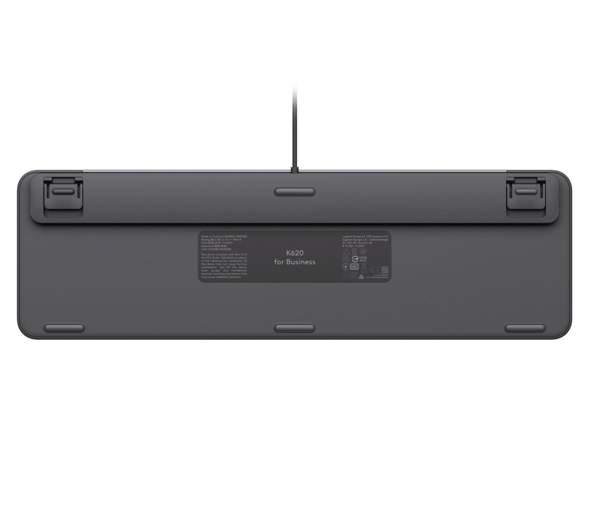 EAN 5099206130005 - Logitech Signature Slim Wired K620 For Business teclado Universal USB AZERTY Grafito imagen 6
