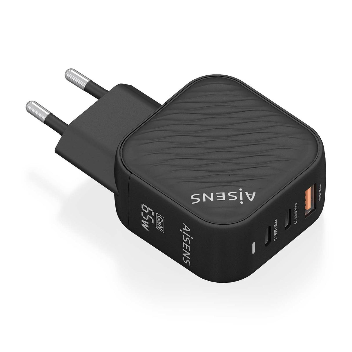 Aisens Cargador Gan 65w - 2xusb-C Pd3.0 Qc4.0 - 1xusb-A Qc3.0 Negro