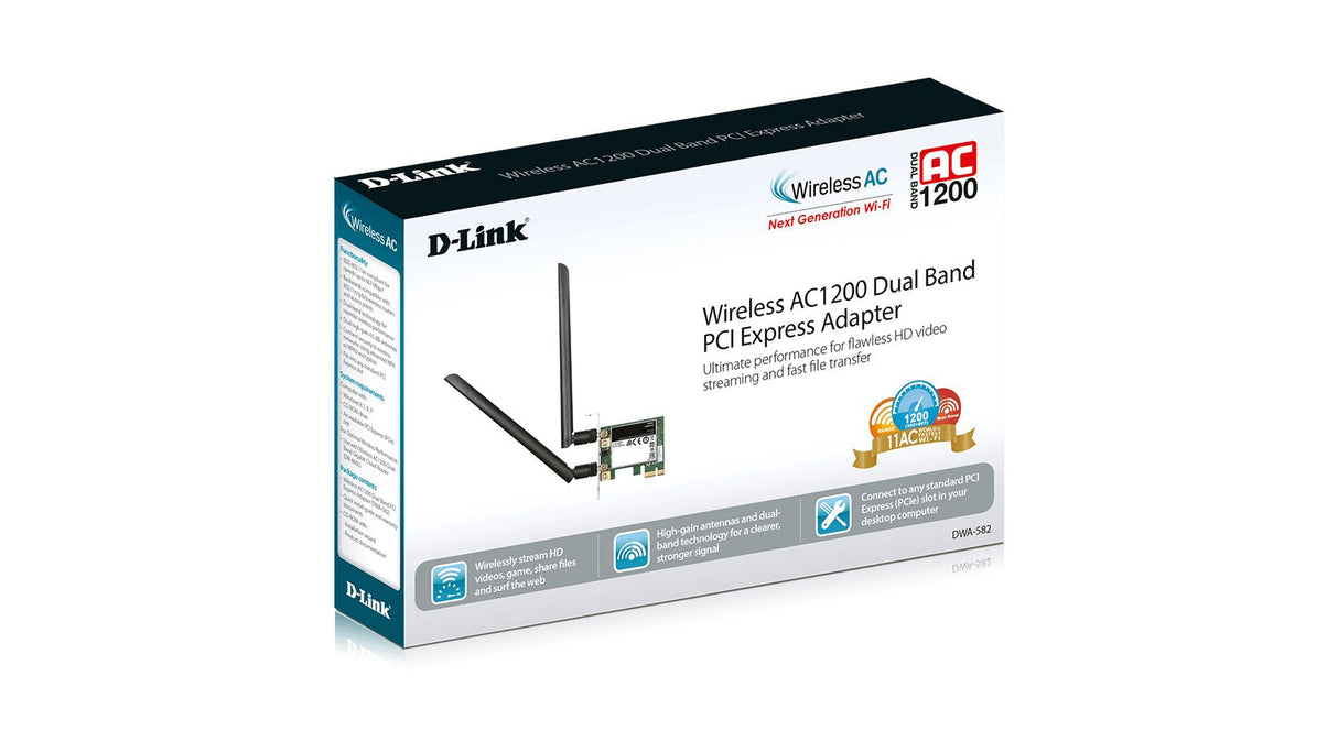 D-Link Tarjeta Pci Express Wireless Wifi Ac1200 Dual Band