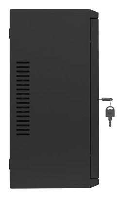 Armario Lanberg Mural Rack 19" 4u+3u/540x200 Bajo Perfil Negro Ensamblado